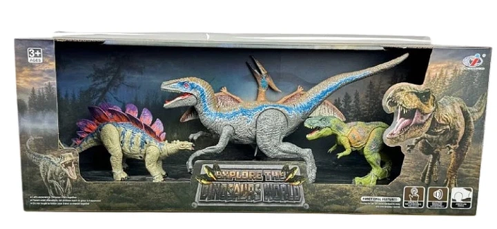 Набір фігурок динозаврів Ера динозаврів, 4 шт, Dino Toys - Фото 1 Набір фігурок динозаврів Ера динозаврів, 4 шт, Dino Toys - зображення 1