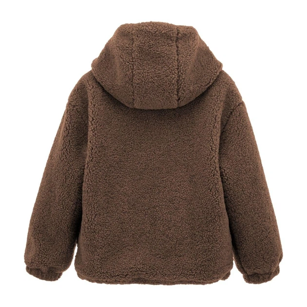 Куртка для девочки тёплая Joiks Teddy Меховая Молочный Шоколад 110 см - Фото 2 Куртка для девочки тёплая Joiks Teddy Меховая Молочный Шоколад 110 см - изображение 2