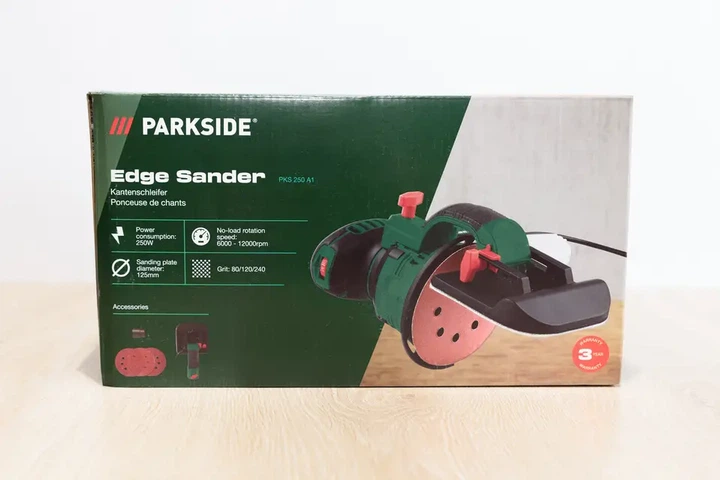 Ексцентрикова, крайкошліфувальна машина Parkside PKS 250 А1 Шліфувальна машина для країв - изображение 2