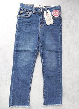 Дитячі джинси Levi’s для дівчинки з високою посадкою сині зріст 122 см - Фото 3 Дитячі джинси Levi’s для дівчинки з високою посадкою сині зріст 122 см - зображення 3