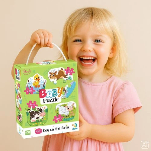 Пазл 4в1 "Baby puzzle. День на фермі" - Фото 5 Пазл 4в1 "Baby puzzle. День на фермі" - изображение 5