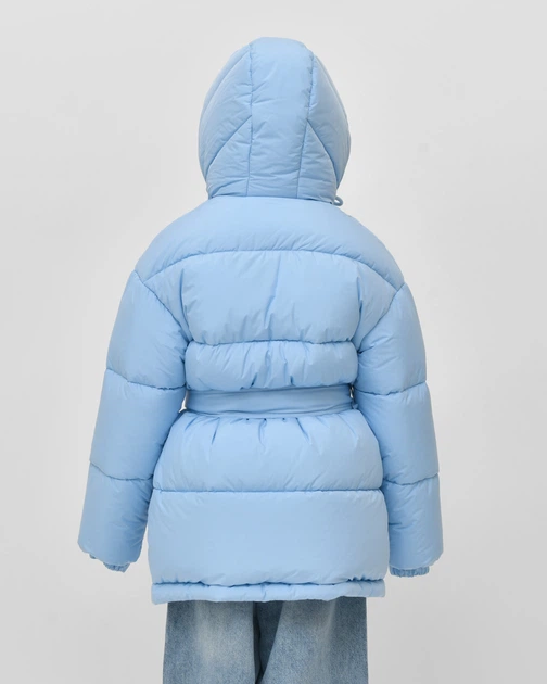 Пуховик для дівчинки X-Woyz DT-8379-11 60126 128 см блакитний - Фото 2 Пуховик для дівчинки X-Woyz DT-8379-11 60126 128 см блакитний - изображение 2