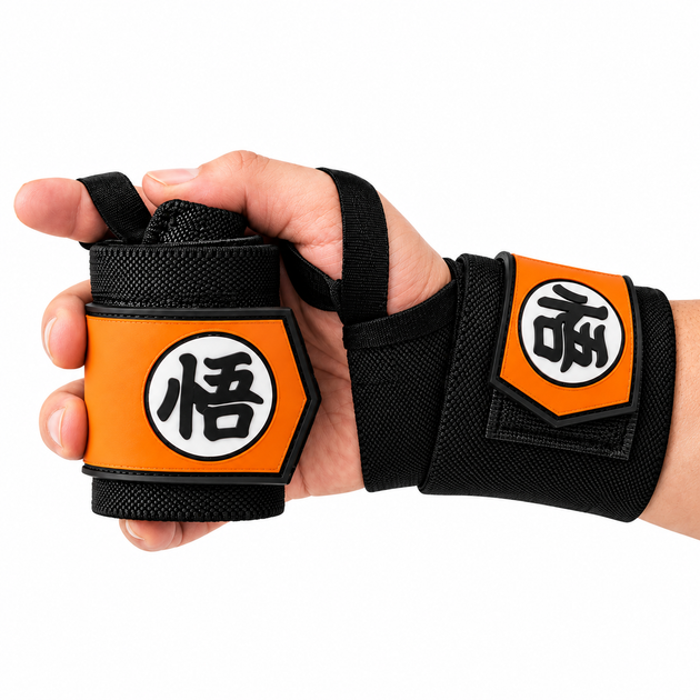 Бинти для зап'ясть APX 205 Kung Fu, чорні, для фіксації зап'ястя та силових тренувань, пара (2 шт.) - зображення 3