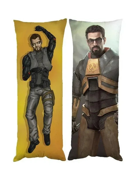 Подушка дакімакура Халф Лайф Half life декоративна ростова подушка для обіймання - Фото 1 Подушка дакімакура Халф Лайф Half life декоративна ростова подушка для обіймання - зображення 1