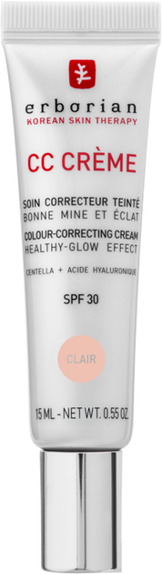 Krem CC Erborian z filtrem SPF 30 Clair 15 ml (8809255786521) - Zdjęcie 1 Krem CC Erborian z filtrem SPF 30 Clair 15 ml (8809255786521) - obraz 1