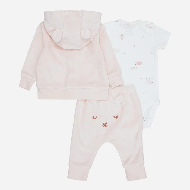 Детский теплый комплект (кофта + боди + штанишки) Carter's 373564685 62-68 см Розовый (1159860815) - изображение 2
