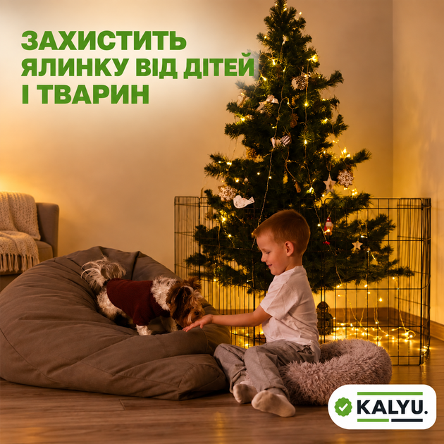 Вольєр, клітка (манеж, огородження) для собак дрібних та середніх порід, цуценят, кішок, кроликів 8 секцій (61х61 см) - Фото 5 Вольєр, клітка (манеж, огородження) для собак дрібних та середніх порід, цуценят, кішок, кроликів 8 секцій (61х61 см) - зображення 5