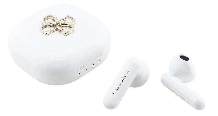Наушники Guess 4G Metal Logo TWS ENC White (3666339540364) - Фото 1 Наушники Guess 4G Metal Logo TWS ENC White (3666339540364) - изображение 1