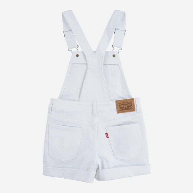 Подростковый летний джинсовый полукомбинезон для девочки Levi's 356175330 146-152 см Белый (1159854358) - Фото 5 Подростковый летний джинсовый полукомбинезон для девочки Levi's 356175330 146-152 см Белый (1159854358) - изображение 5