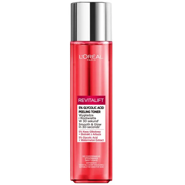 Тоник-пилинг для лица L'Oréal Revitalift, 180 мл - Фото 1 Тоник-пилинг для лица L'Oréal Revitalift, 180 мл - изображение 1