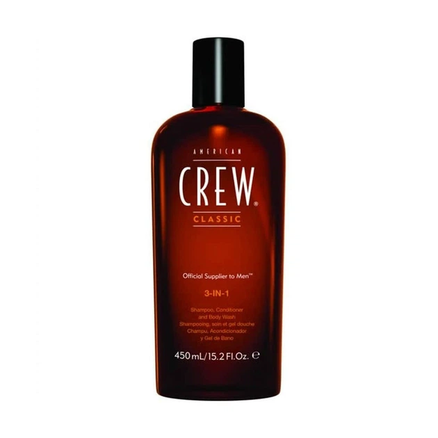 Шампунь, кондиционер и гель для душа 3-в-1 American Crew, 450 мл - Фото 2 Шампунь, кондиционер и гель для душа 3-в-1 American Crew, 450 мл - изображение 2