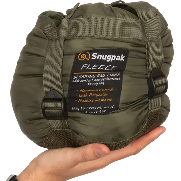 Вкладыш в спальник Snugpak Fleece Liner with Zip Оливковый - Фото 4 Вкладыш в спальник Snugpak Fleece Liner with Zip Оливковый - изображение 4