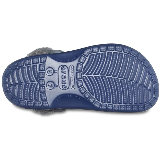 Крокси утеплені Crocs Baya Lined Fuzz Strap Navy Grey 39 (EU 39-40) - зображення 4