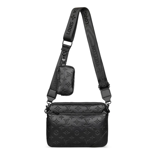 Мужская сумка LV LOUIS VUITTON ALPHA LV-007-BLK - Фото 2 Мужская сумка LV LOUIS VUITTON ALPHA LV-007-BLK - изображение 2