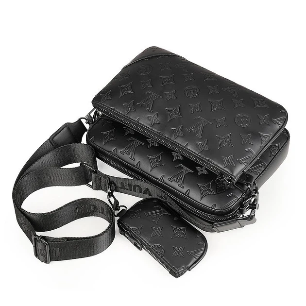 Мужская сумка LV LOUIS VUITTON ALPHA LV-007-BLK - Фото 4 Мужская сумка LV LOUIS VUITTON ALPHA LV-007-BLK - изображение 4