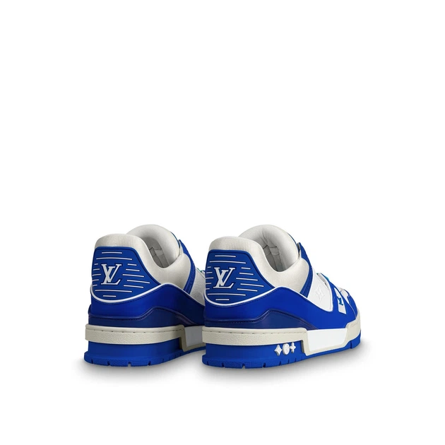 Кросівки Louis Vuitton LV Trainer White Blue Sneaker 43 - Фото 2 Кросівки Louis Vuitton LV Trainer White Blue Sneaker 43 - изображение 2