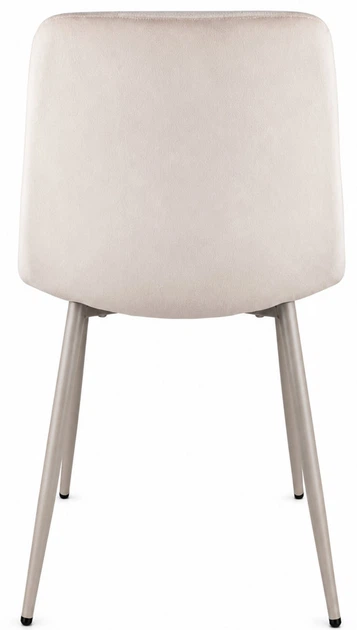 Стул/кресло на кухню PM-003 Perfect Home Беж с белыми ножками Польша Sic Velluto 2 Beige - изображение 5