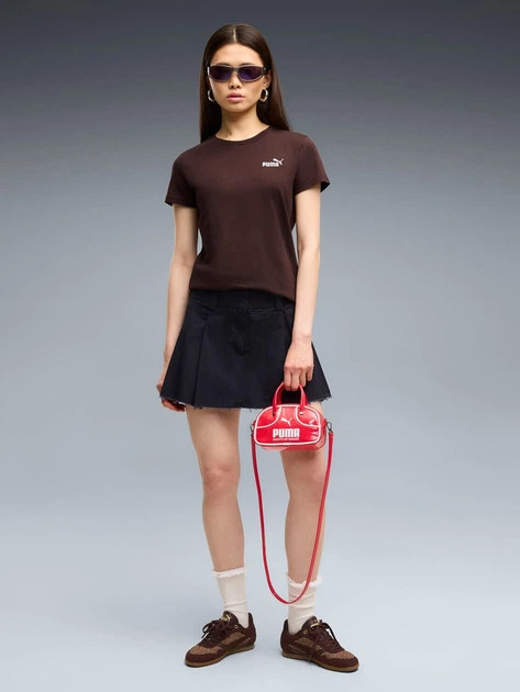 Футболка хлопковая длинная женская Puma 682373-33 M Коричневая (4070033289570) - изображение 3