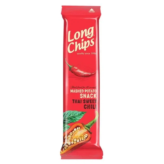 Чипсы картофельные Long Chips перец чили 75 г - Фото 1 Чипсы картофельные Long Chips перец чили 75 г - изображение 1