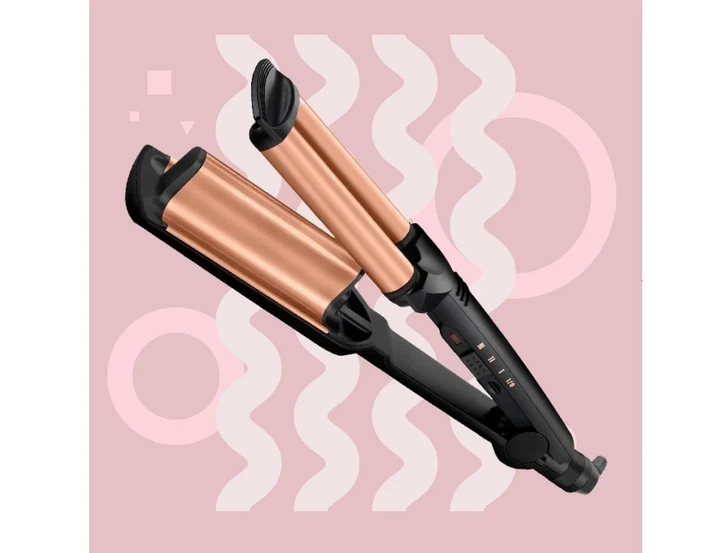 Плойка-гофре Babyliss W2447E 85 Вт 3 температури 160-210°C кераміка чорна - зображення 9