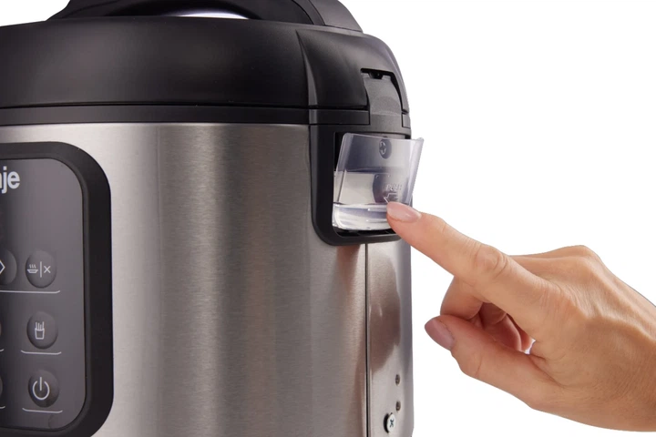 Мультиварка Gorenje, мощность 476 Вт, компактная модель, объем чаши 2 л, электронное управление, 5 режимов приготовления, металлический/пластиковый корпус, черный цвет - изображение 5