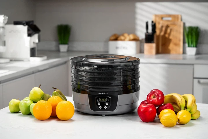 Сушилка для продуктов ARDESTO FDB-532TTC, 250 Вт, 5 поддонов 3 см, диаметр 32 см, 70°C, таймер, электронное управление - изображение 2