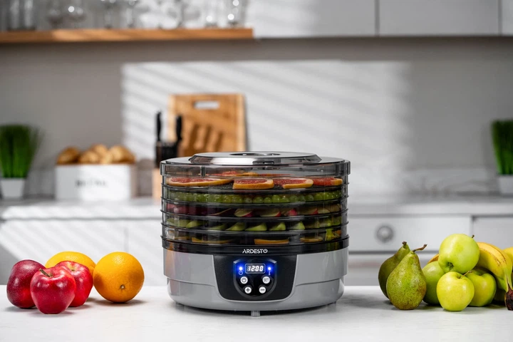 Сушилка для продуктов ARDESTO FDB-532TTC, 250 Вт, 5 поддонов 3 см, диаметр 32 см, 70°C, таймер, электронное управление - изображение 6