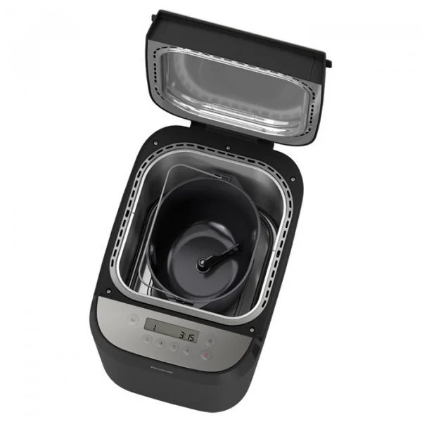 Хлебопечка Panasonic 700Вт, 18 программ, макс вес 1 кг, круглая форма, пластиковый корпус, черный цвет - изображение 6