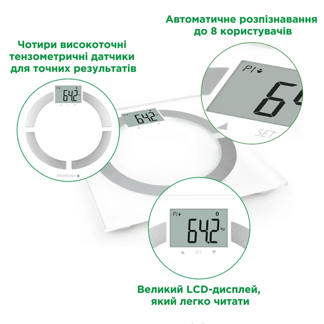 Смарт-весы для анализа состава тела Medisana BS 444 - изображение 3