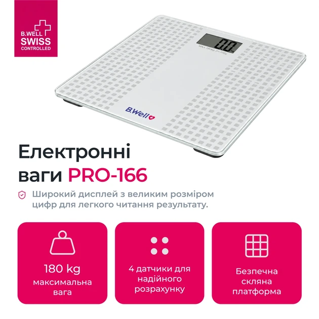 Электронные напольные весы B.Well PRO-166 с подсветкой дисплея - изображение 4