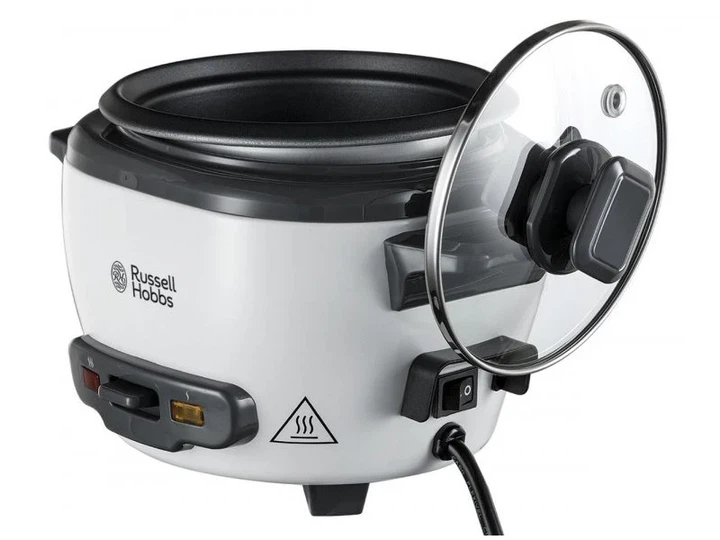 Рисоварка Russell Hobbs Medium 300 Вт 1,4 л сіро-чорна знімна кришка - зображення 2