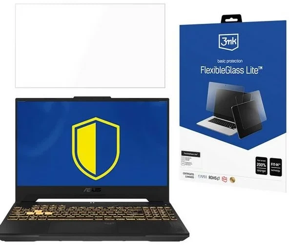 Szkło ochronne 3MK FlexibleGlass Lite do ASUS TUF Gaming F15 17" (5903108571142) - Zdjęcie 1 Szkło ochronne 3MK FlexibleGlass Lite do ASUS TUF Gaming F15 17" (5903108571142) - obraz 1