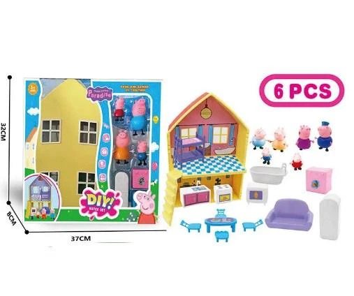 Домик Свинки Пеппы Happy House с семьей и мебелью - Фото 1 Домик Свинки Пеппы Happy House с семьей и мебелью - зображення 1