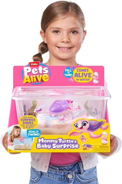 Интерактивная игрушка Pets Alive Mama Turtle Baby Surprise Мама черепашка - Фото 6 Интерактивная игрушка Pets Alive Mama Turtle Baby Surprise Мама черепашка - изображение 6