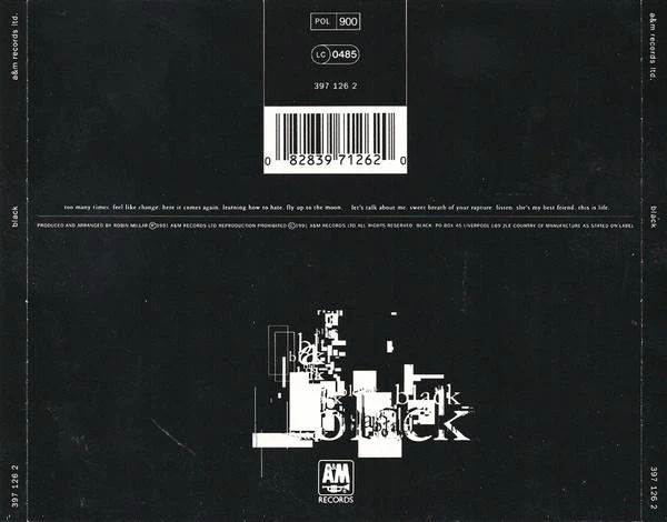 BLACK – Black (CD) - Б/У - Фото 2 BLACK – Black (CD) - Б/У - зображення 2