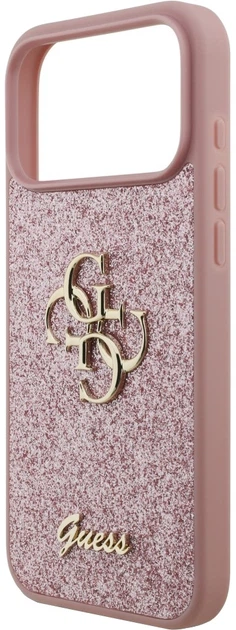 Чохол для смартфона Guess Fixed Glitter Big 4G для Apple iPhone 18 Pro Max / Apple iPhone 17 Pro Max Pink (3666339673567) - Фото 5 Чохол для смартфона Guess Fixed Glitter Big 4G для Apple iPhone 18 Pro Max / Apple iPhone 17 Pro Max Pink (3666339673567) - зображення 5
