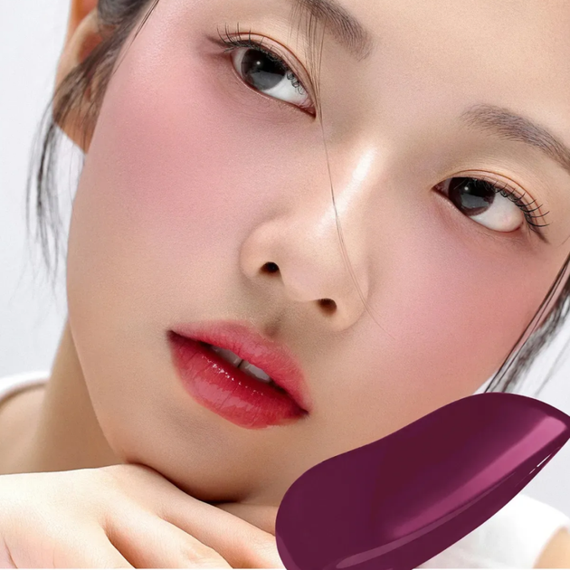 Увлажняющие жидкие ампульные румяна HOUSE OF HUR Moist Ampoule Blusher Berry Purple 10 мл - изображение 2