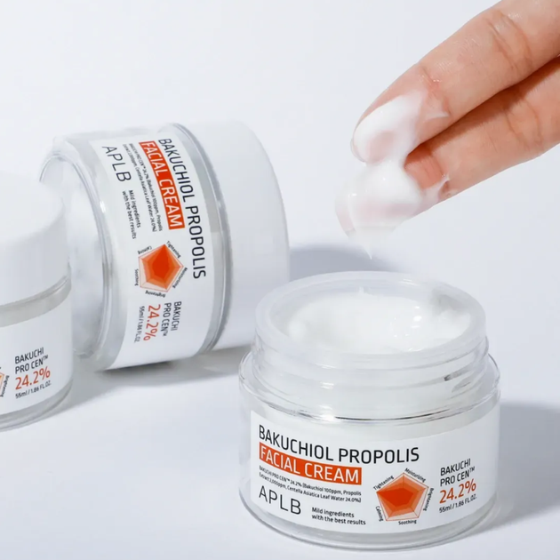 Антивіковий крем для обличчя з бакучіолом і прополісом ALB Bakuchiol Propolis Facial Cream 50 мл - Фото 2 Антивіковий крем для обличчя з бакучіолом і прополісом ALB Bakuchiol Propolis Facial Cream 50 мл - зображення 2