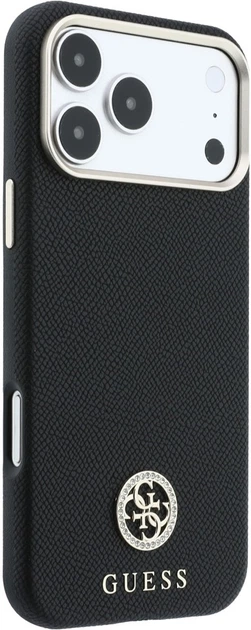 Чехол для смартфона Guess Grained Round Strass Logo MagSafe для Apple iPhone 18 Pro Max / Apple iPhone 17 Pro Max Black (3666339653798) - Фото 4 Чехол для смартфона Guess Grained Round Strass Logo MagSafe для Apple iPhone 18 Pro Max / Apple iPhone 17 Pro Max Black (3666339653798) - изображение 4