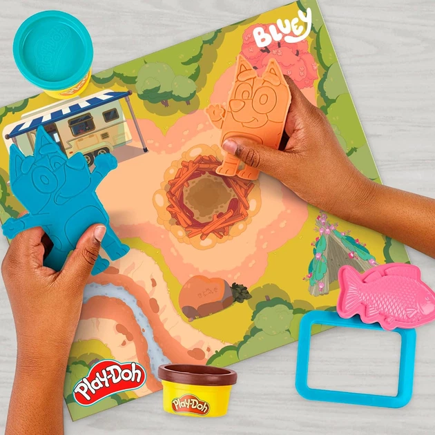 Набор для лепки Hasbro Play-Doh Bluey Блуи Кемпинг (G0229) - изображение 4
