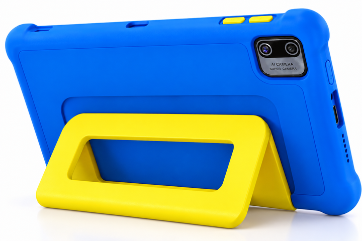 Дитячий планшет 7" Smart Life Within Reach KT1018 2+6/64GB Wi-Fi Android 13 2500 mAh + захисний чохол Blue/Yellow - зображення 2