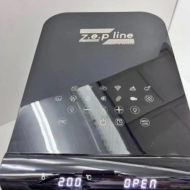 Двухкамерная аэрофритюрница Zepline ZP-212 4200 Вт 16 л 2×8 л мультифритюрница сенсорная мультипечь аэрогриль без масла 13 программ - изображение 6