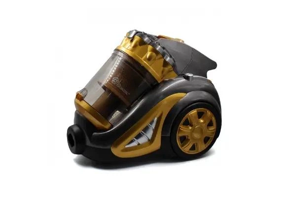 Пилосос контейнерний безмішковий Domotec MS 4408 Turbo Brush 3600W Жовтий з турбощіткою циклонний для дому - зображення 5