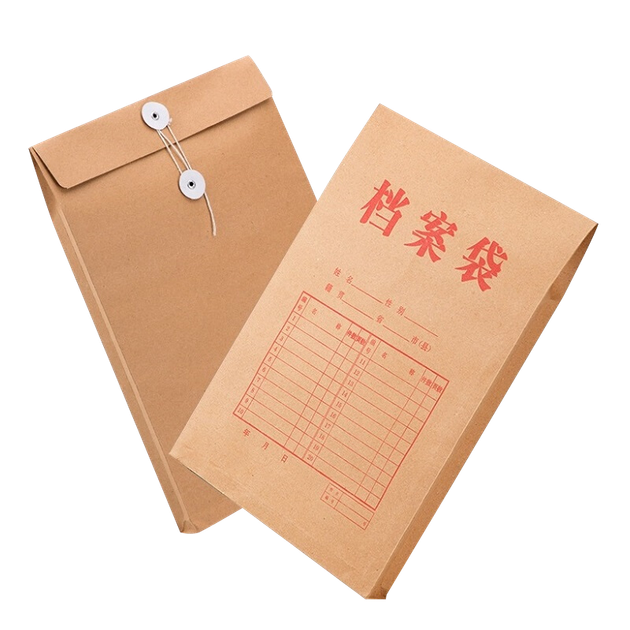 Папки для документов GuangBo из крафт-бумаги формата A4/200 г, большая вместимость, ширина стороны 2,8 см, подходят для документов, пакетов для продукции, тендерной документации, контрактных файлов, квитанций, канцелярских принадлежностей, EN-13. - изображение 4