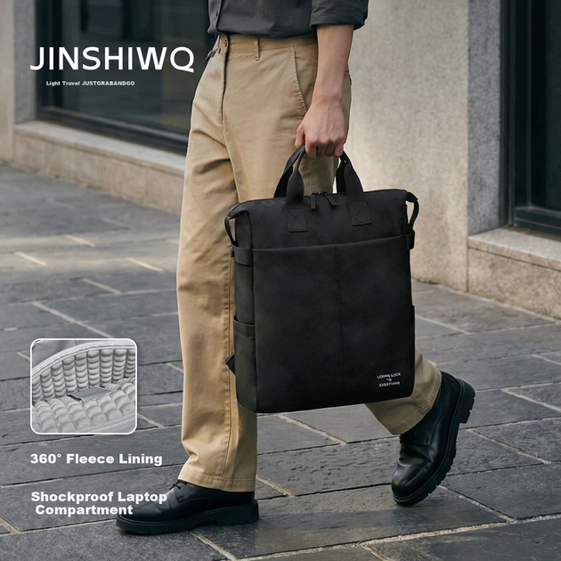 Рюкзак для ноутбука JINSHIWQ 16 дюймов, легкий, стильный, для поездок на работу и учебу, подходит для мужчин и женщин, деловых путешествий, студентов колледжа. - изображение 4