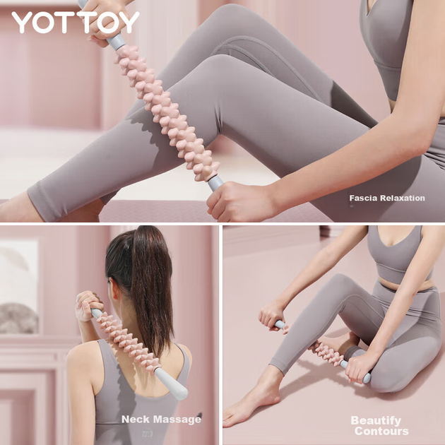 Массажный ролик Yottoy Wolf Tooth, ролик для расслабления икроножных мышц, оборудование для глубокого массажа ног и йоги. - Фото 7 Массажный ролик Yottoy Wolf Tooth, ролик для расслабления икроножных мышц, оборудование для глубокого массажа ног и йоги. - изображение 7
