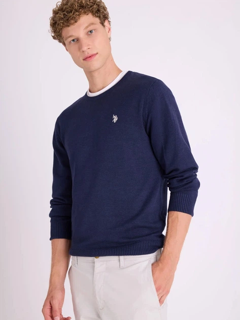 Джемпер чоловічий U.S. Polo Assn USUF6S5243-0000A(Midnight Heather) XL Синій (199225091068) - Фото 1 Джемпер чоловічий U.S. Polo Assn USUF6S5243-0000A(Midnight Heather) XL Синій (199225091068) - зображення 1