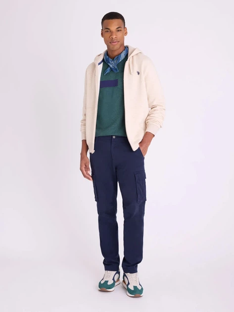 Лонгслів чоловічий U.S. Polo Assn 11T0188-2X00A(WILD TEAL HEATHER) 2XL Зелений (786662754436) - зображення 4
