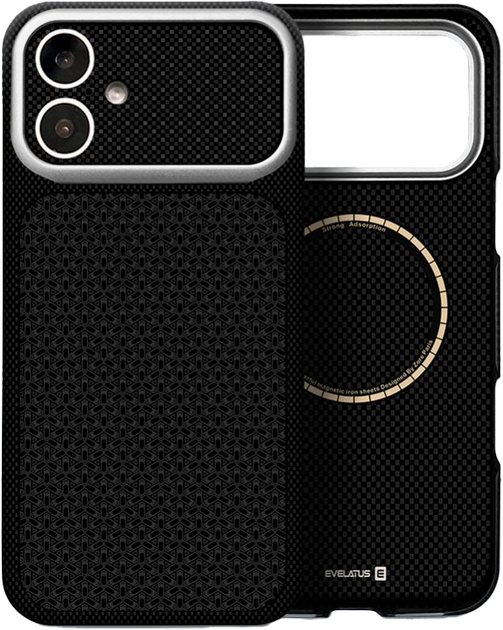 Панель Evelatus Carbon Premium MagSafe для Apple iPhone 16 Black (4752192110666) - Фото 1 Панель Evelatus Carbon Premium MagSafe для Apple iPhone 16 Black (4752192110666) - зображення 1