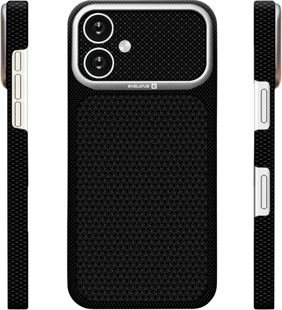 Панель Evelatus Carbon Premium MagSafe для Apple iPhone 16 Black (4752192110666) - Фото 2 Панель Evelatus Carbon Premium MagSafe для Apple iPhone 16 Black (4752192110666) - зображення 2